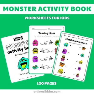 Monster Activity Book for kids