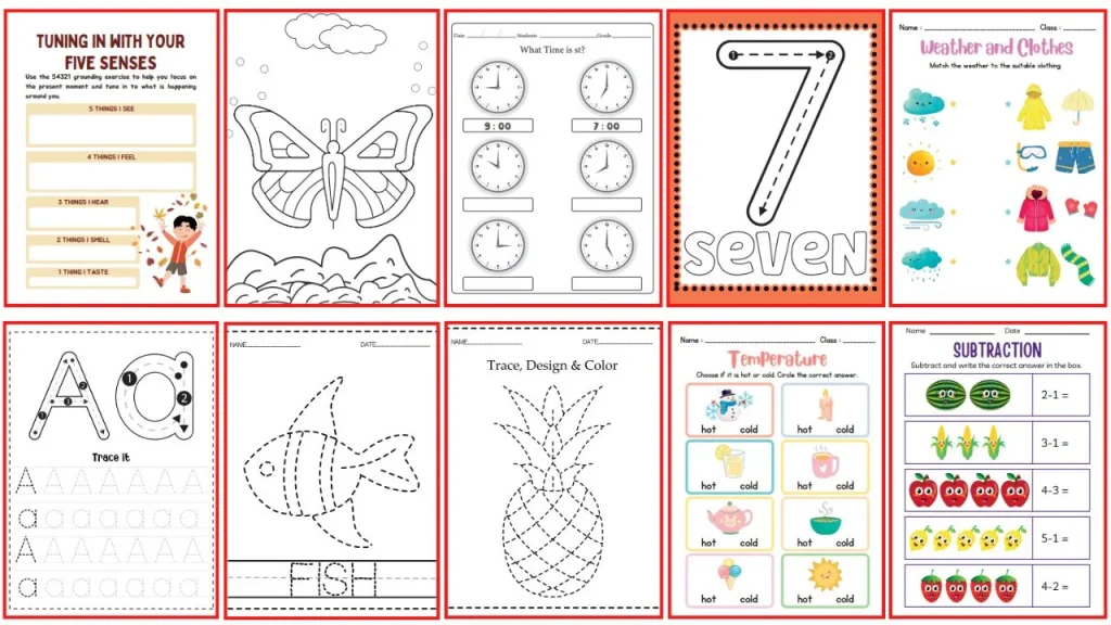 Kids Worksheets Sample