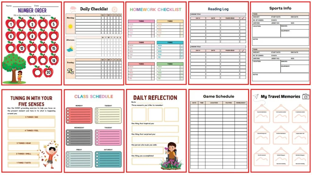 Kids Worksheets Sample