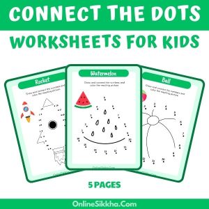 Connect the dots worksheets for kids